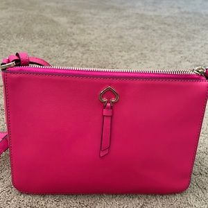 Kate Spade Adele Medium Top Fuchsia Crossbody Purse Bag